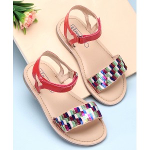 Pine Kids Sandals Sequin Detailing - Fuchsia, Size EU32