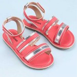 Pine Kids Party Wear Sandals - Pink, Size EU 27