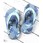 Pine Kids Abstract Print Flip Flops - Blue, Size EU 27