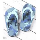 Pine Kids Abstract Print Flip Flops - Blue, Size EU 29