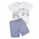 Popees Waylon Knitted Cotton Set - 9-12m