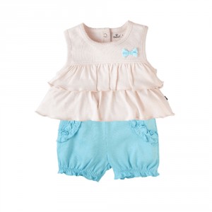 Popees Arisa Knitted Cotton Set - 3-6m