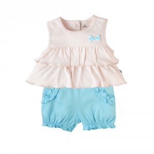 Popees Arisa Knitted Cotton Set - 9-12m