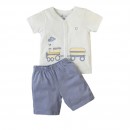 Popees Ludo Knitted Cotton Set - 3-6m