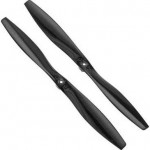 Rotor blade set, black (2) (with screws)