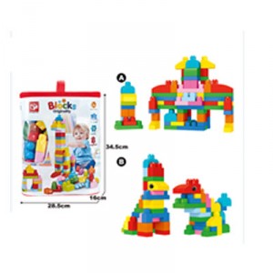 Waya Large Plastic Building Blocks - 80 pcs