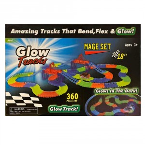 Waya 323pcs Glow-In-The-Dark Magic Track