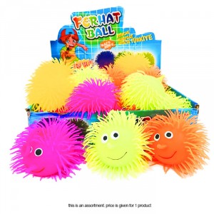 Waya Hairy Smiling Face Glowing Squeeze Toy