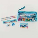 Waya Double Zipper Pencil Bag Stationery Set Sea World Theme