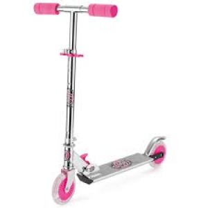 Xootz Folding Scooter Led Wheels - Pink