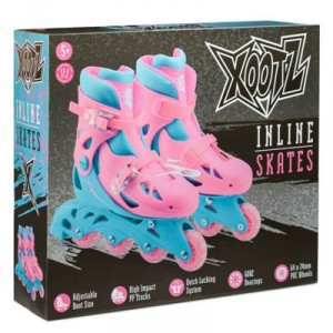 Xootz Inlines Roller Skates Pink - Small