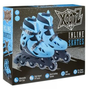Xootz Inlines Roller Skates Blue - Small