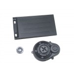 Yellow RC Battery Door + Motor Gear Cover