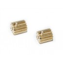 Yellow RC Motor Pinion Gears 13T + Screws (Dune/Stadium Racer) (2Pcs)