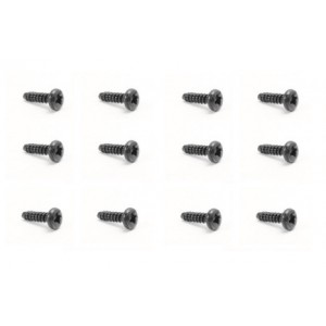 Yellow RC Round Head Self Tapping Screw 2,6x8mm (12Pcs)