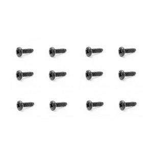 Yellow RC Round Head Self Tapping Screw 2.6x10mm (12Pcs)