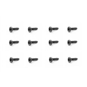 Yellow RC Round Head Screw 2.5x8mm (12Pcs)